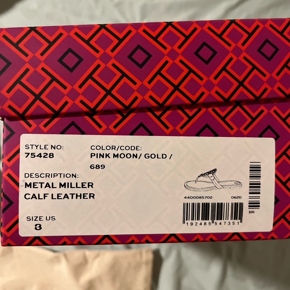 Tory Burch Pink Moon and Gold Sandals